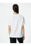 Kadın T-shirt Beyaz 4sak50324ek