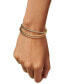Фото #2 товара Браслет Italian Gold 3-Pc. Set Cuff Bracelets