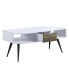 Halima Coffee Table, White & Black Finish Черный, 1 Count - фото #5