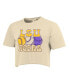 Фото #2 товара Women's Natural LSU Tigers Comfort Colors Baseball Cropped T-Shirt