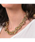 ფოტო #2 პროდუქტის Women's Gold Metallic Chain-link Necklace