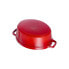 Zwilling STAUB LA COCOTTE - Casserole baking dish - Oval - Cast iron - Ceramic - Gas - Halogen - Induction - Sealed plate - Cherry - Enamel