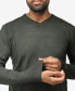 Men's Basic V-Neck Pullover Midweight Sweater