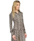 Фото #3 товара MICHAEL Women's Snake-Print Button Front Top