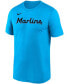 Фото #3 товара Men's Blue Miami Marlins Wordmark Legend T-shirt
