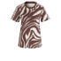 adidas women Abstract Allover Animal Print Tee