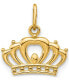 ფოტო #1 პროდუქტის Emperor Crown Charm Pendant in 14k Gold