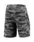 Men's Charcoal and Gray Florida State Seminoles Camo Backup Terry Jam Lounge Shorts