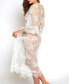 ფოტო #2 პროდუქტის Plus Size Jasmine Eyelash Lace Maxi Robe