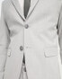 Selected Homme slim fit suit jacket in light grey Grau Meliert, 46 - Chest 36 - фото #5