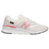 Фото #1 товара New Balance 997H Lace Up Womens Grey, Off White, Pink Sneakers Casual Shoes CW9