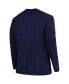 Фото #2 товара Men's Navy Michigan Wolverines Big and Tall Arch Long Sleeve T-shirt