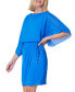 Women's Blouson Dress Tie-Waist Faux-Wrap Dress