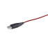 Gembird MUSG-001-R - Ambidextrous - USB Type-A - 2400 DPI - Black - Red