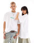 Фото #1 товара Barbour x ASOS unisex Marquee logo t-shirt in white