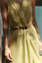 Фото #3 товара Платье миди с принтом тай-дай с вырезами ZARA