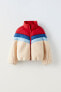 Snow collection contrast puffer jacket