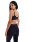 Фото #3 товара Vero Moda seamless deep v bra top co-ord in dark navy