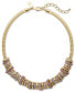 Фото #1 товара I.N.C. International Concepts gold-Tone Crystal Ring Stacked Necklace, 19" + 3" extender, Created for Macy's