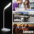 Фото #7 товара QiCheng&LYS LED Tischleuchte, 3 Stufen Dimm Touch Licht tragbare Augenschutzleselampe (Weiß) [Energy Class A]