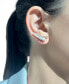ფოტო #3 პროდუქტის Vanilla Pearls (3-6mm) & Nude Diamond (1/4 ct. t.w.) Ear Climbers in 14k Gold