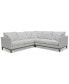 Фото #1 товара CLOSEOUT! Charlett 2-Pc. Fabric Sectional, Created for Macy's
