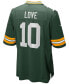 ფოტო #2 პროდუქტის Men's Jordan Love Green Green Bay Packers Game Jersey