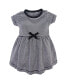 ფოტო #2 პროდუქტის Baby Girls ganic Cotton Short-Sleeve Dresses 2pk, Black Floral