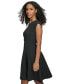Фото #3 товара Petite Cap-Sleeve Fit & Flare Dress