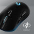 Фото #6 товара Logitech G G703 LIGHTSPEED Wireless Gaming Mouse with HERO 25K Sensor - Right-hand - Optical - RF Wireless - 25600 DPI - 1 ms - Black