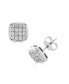 ფოტო #1 პროდუქტის Diamond Micropave Stud Earrings (1/2 ct. t.w.) in 14K White Gold