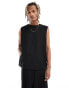 Фото #1 товара ASOS DESIGN boxy suit waistcoat in black