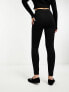 Фото #3 товара River Island high waist jersey legging in black