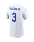 Фото #4 товара Men's Odell Beckham Jr. White Los Angeles Rams Super Bowl LVI Name Number T-shirt