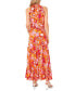 Фото #2 товара Women's Floral-Print Tiered Maxi Dress