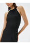 4sak80019ek 999 Siyah Kadın Jersey Elbise