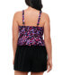 Фото #2 товара Women’s Abstract-Dot Blouson Swim Romper, Created for Macy's