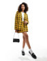 Something New iconic Clueless tailored blazer co-ord in yellow check