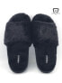 32 Degrees Heat Plush Women's Size M (7.5-8.5), L (9-10) Cushion Slide, Black