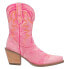 Фото #1 товара Dingo Y'all Need Dolly Embroidered Snip Toe Cowboy Womens Pink Casual Boots DI9