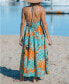 Фото #3 товара Women's Tropical Abstract Halterneck Maxi Beach Dress