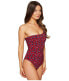 Фото #3 товара Stella McCartney 262277 Women's One Shoulder Swimsuit Salsa Size X-Small