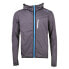 Фото #1 товара Diadora Reversible Full Zip Windbreaker Mens Grey Casual Athletic Outerwear 1709