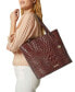 Ezra Melbourne Large Embossed Leather Tote