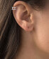 Cubic Zirconia Double Open Row Ear Cuffs in Sterling Silver