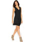 Фото #1 товара Rachel Rachel Roy Andi Lined Dress Sleeveless V Neck Solid Shift Dress Black XS