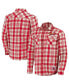 Фото #1 товара Men's Darius Rucker Collection by Red St. Louis Cardinals Plaid Flannel Button-Up Shirt