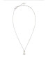 Фото #3 товара Ralph Lauren padlock Logo Choker Pendant Necklace in Sterling Silver & 18k Gold-Plate, 14" + 3" extender