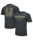 Men's Heathered Black Kansas Jayhawks OHT Military-Inspired Appreciation Flag 2.0 T-shirt