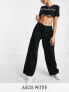 Фото #1 товара ASOS DESIGN Petite oversized cargo trousers in washed black